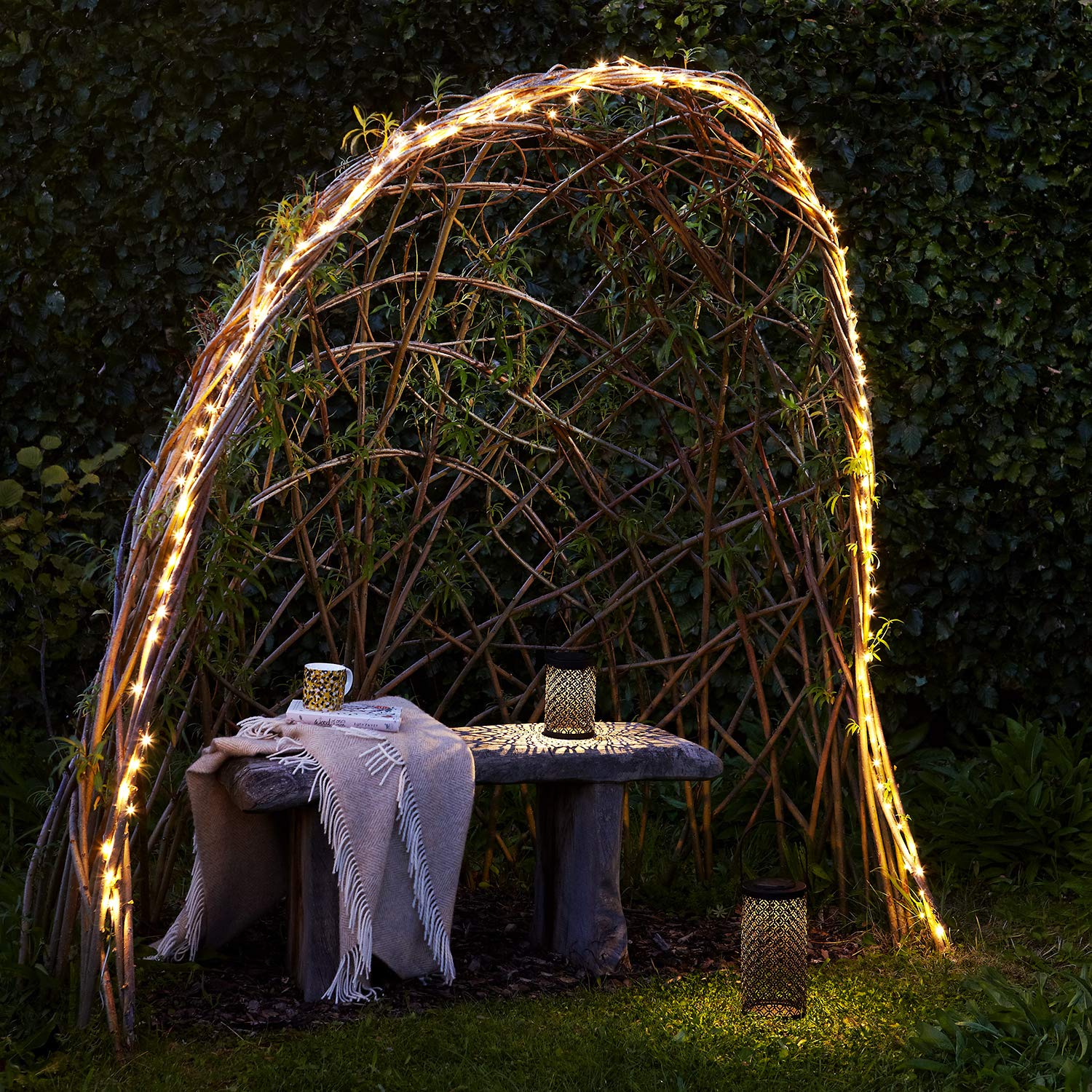 Cuzile Solarlichter Für Draußen – 3 M, 100 LED, 8 Modi, IP65 Wasserdicht, Warmweiß