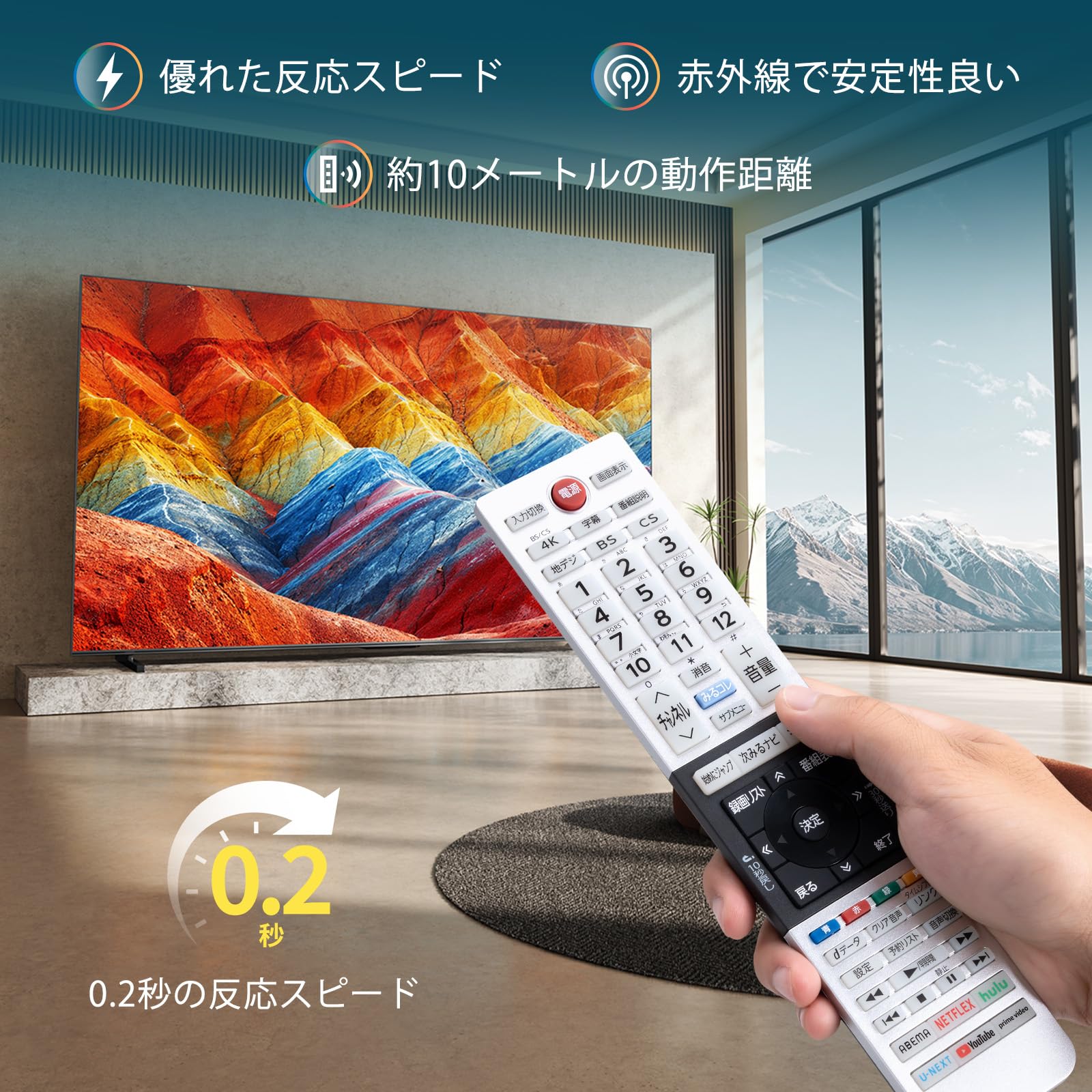 TOSHIBA テレビ用リモコン 4K対応 Amazon.co.jp: 東芝 レグザ用 テレビリモコン TOSHIBA REGZA 4Kテレビ