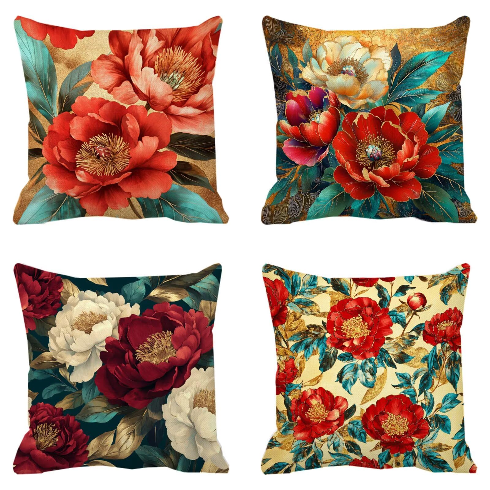 Housse coussin 45x45cm imperméable avec fermeture éclair invisible