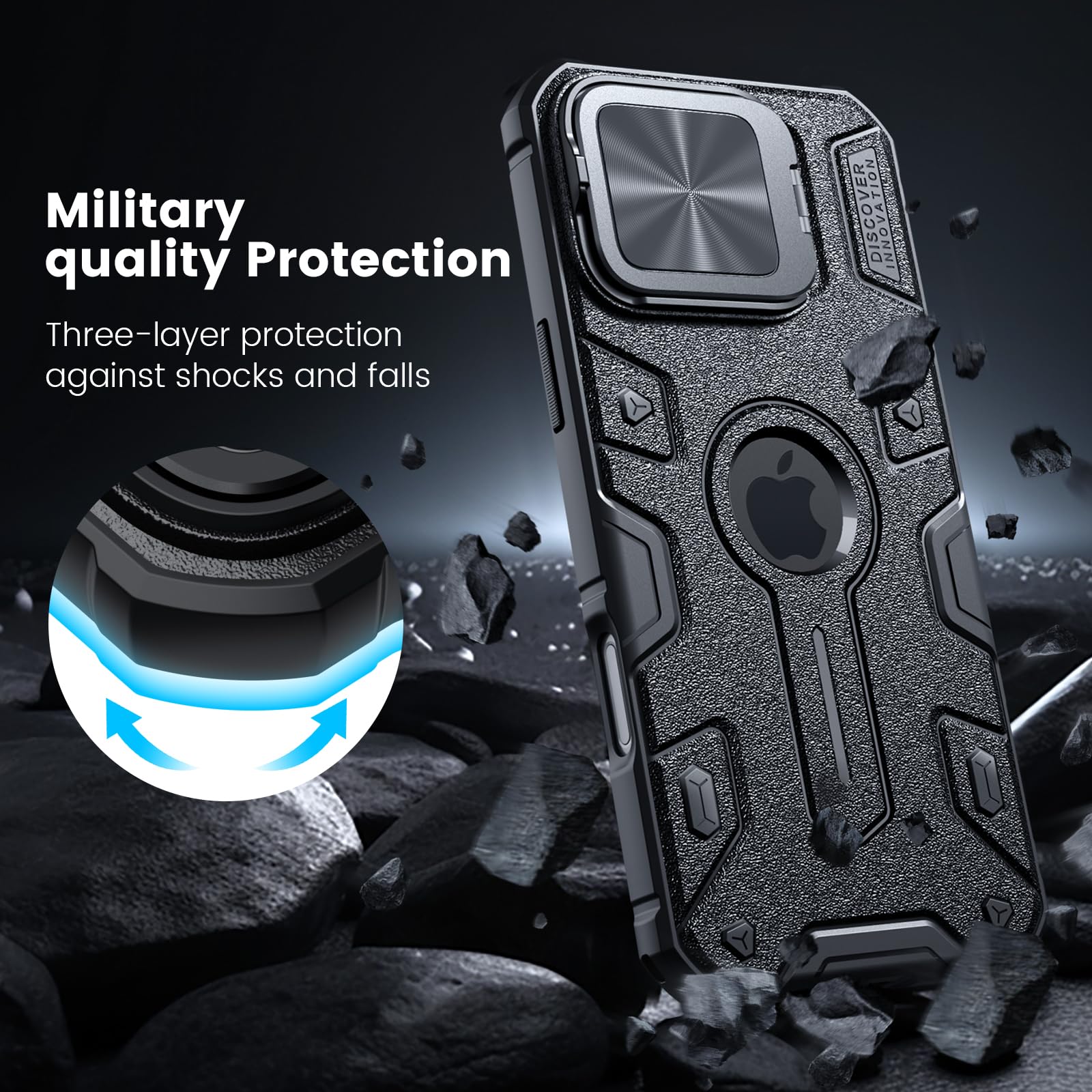 Custodia magnetica per iPhone 17 Pro Max Nillkin IceBlade Prop - Compatibile con MagSafe