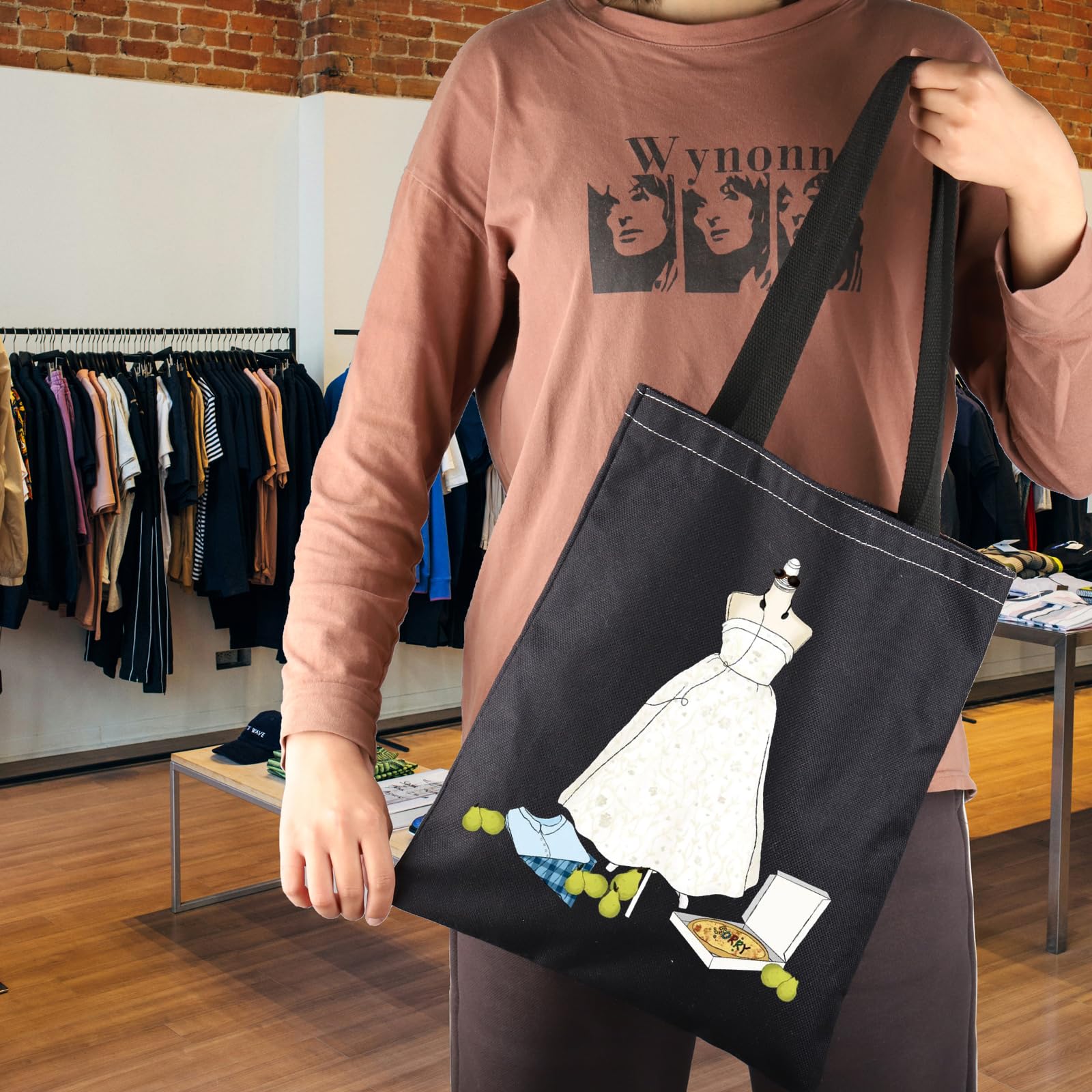 JNIAP Princess Movie Gift Genovia Inspired Tote Bag Genovia Lover Gift For Fan (Princess Dress Tote Bag)