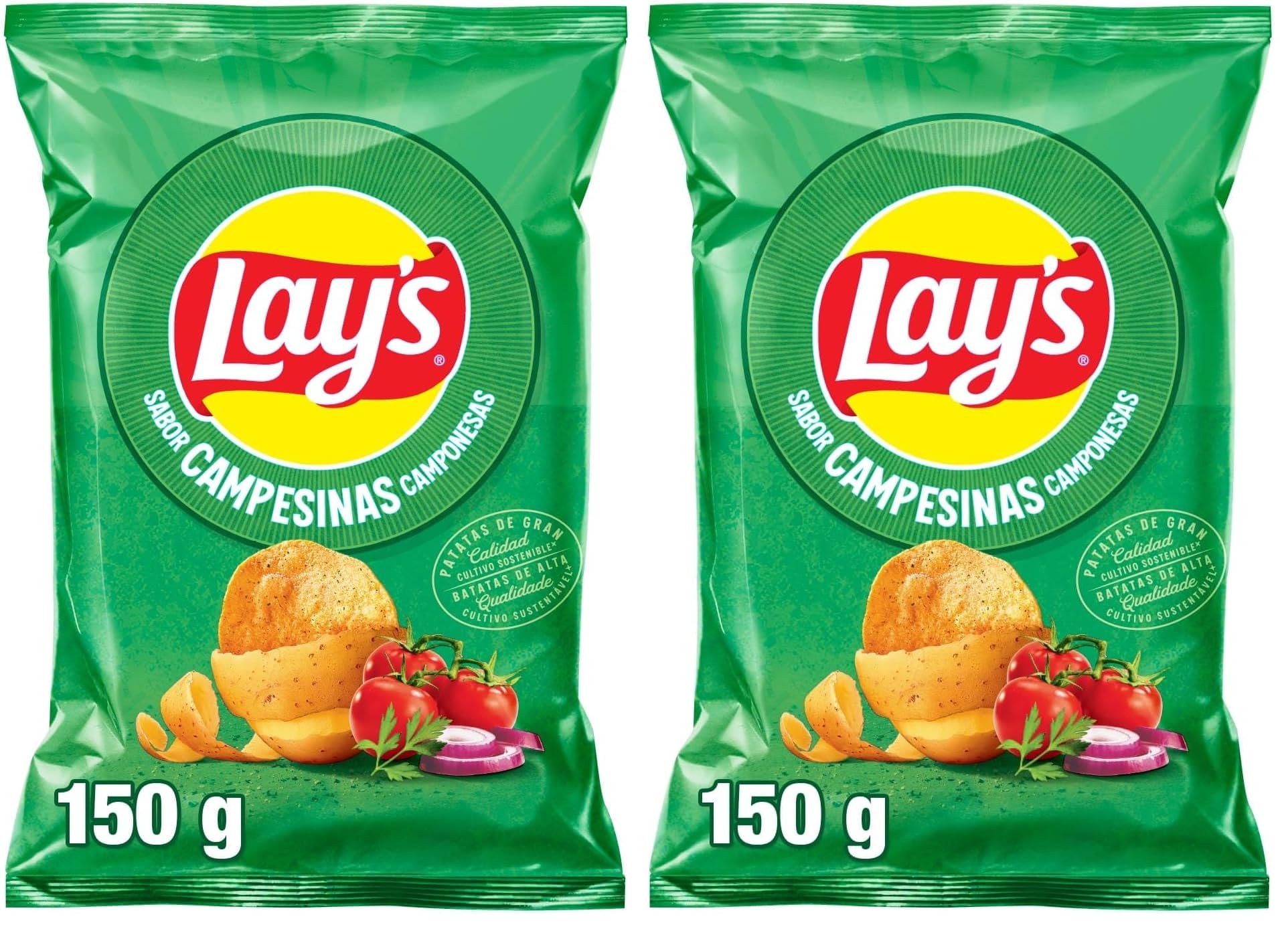 Lay's Campesinas, Patatas Fritas de cultivos sostenibles con sabores vegetales, Producto de Aperitivo, bolsa individual, 150g — view 11