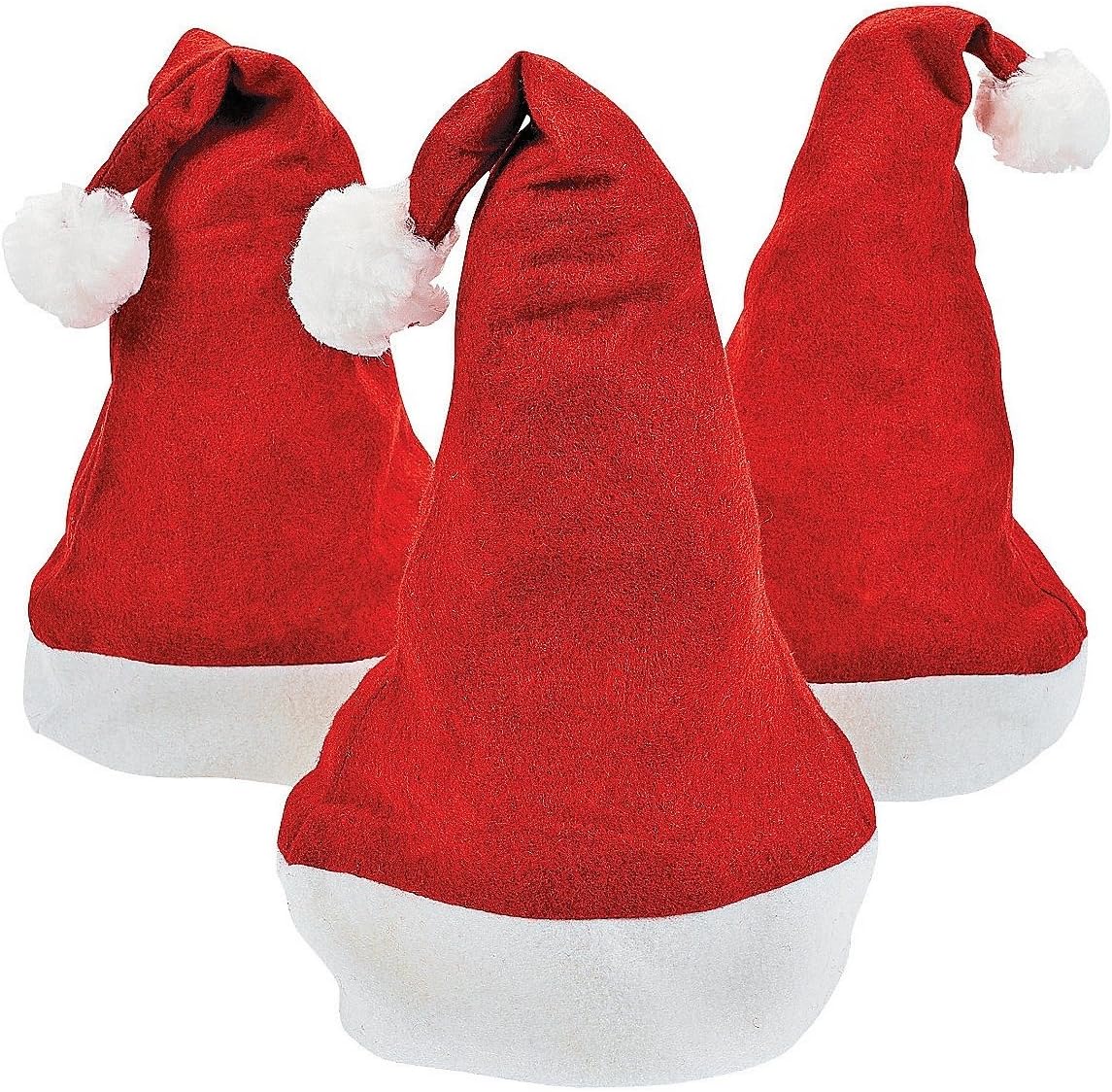 Fabulous Felt Santa Hats (1 dz)