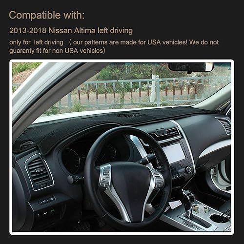 Miniatura 4 de SPEEDWOW Dashboard Dash Board Cover Mat Carpet Compatible with 2013-2018 Nissan Altima