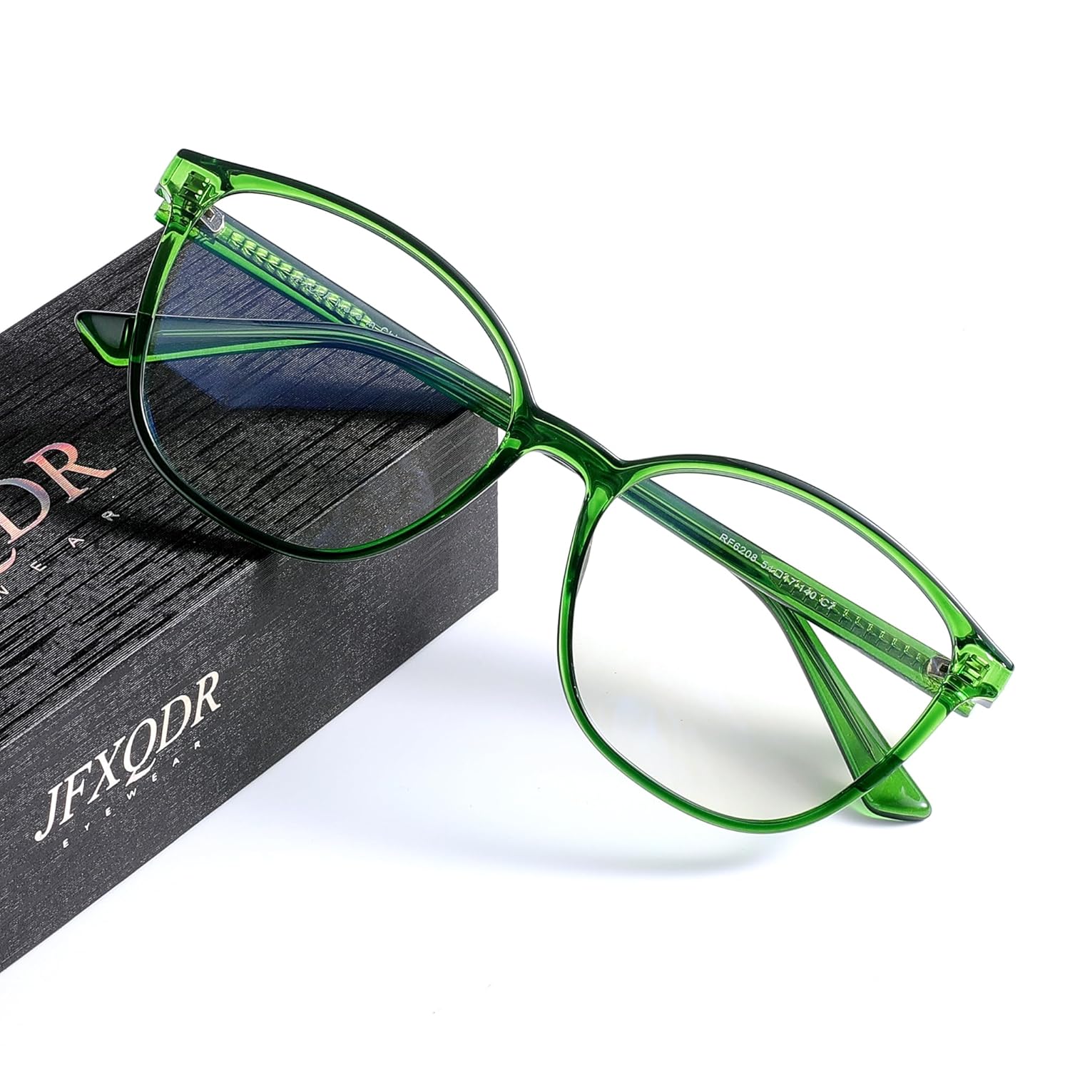 JFXQDR Womens Blue Light Blocking Glasses TR90 Frame Computer Gaming Glasses Anti Eyestrain UV Glare RF6208