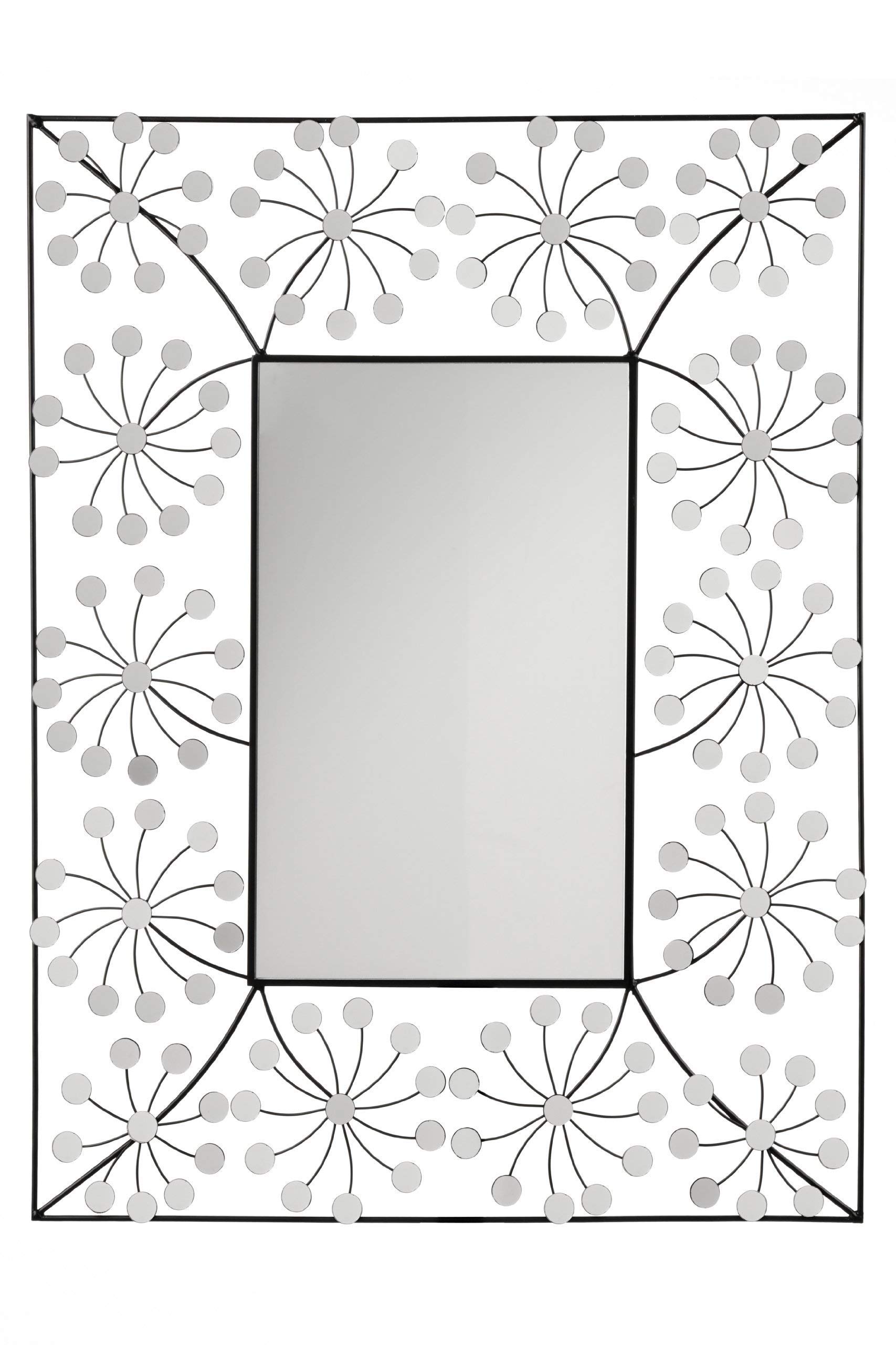 Premier Housewares Floret Wall Mirror - Metal