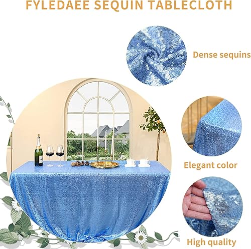 Miniatura 2 de FYLEDAEE Mantel rectangular de lentejuelas color burdeos de 50 x 80 pulgadas, mantel brillante con purpurina para boda, baby shower, fiesta de