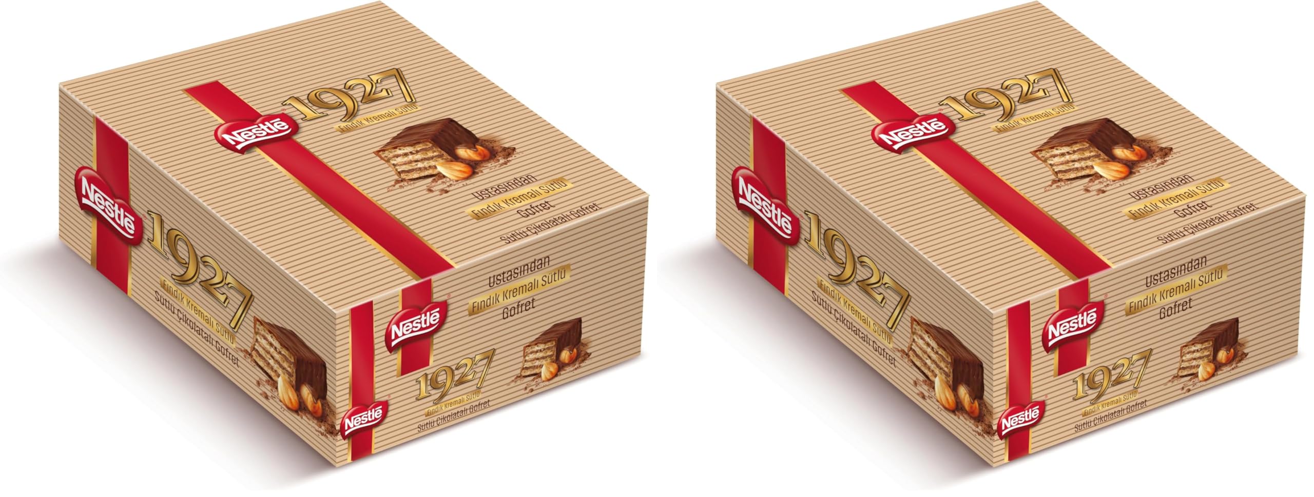 Nestlé 1927 Fındıklı, Sütlü Çikolatalı Gofret, 28 g x 12 (2 paketi)