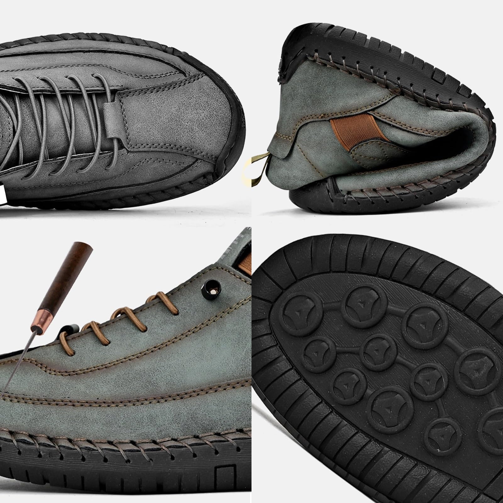 Leichte orthopädische Unisex-Wanderschuhe, Slip-On-Sneaker mit breiter Passform