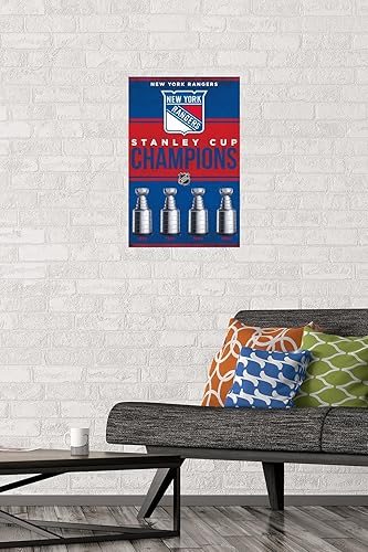 Miniatura 2 de Trends International Póster de pared de los New York Rangers de la NHL - Champions 23