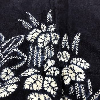 Amazon.co.jp: 手しぼり 本草木染 のれん 暖簾 藍染 佳風流 しぼり 手