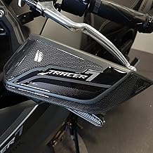 Resin Bike Autocollant Moto Compatibles avec Yamaha Tracer 7 2021. Protection Protège-Mains Contre Les Chocs et Les Éraflures. Kit Autocollant 3D Résinés Côté Droit et Gauche - Effet Métallisée