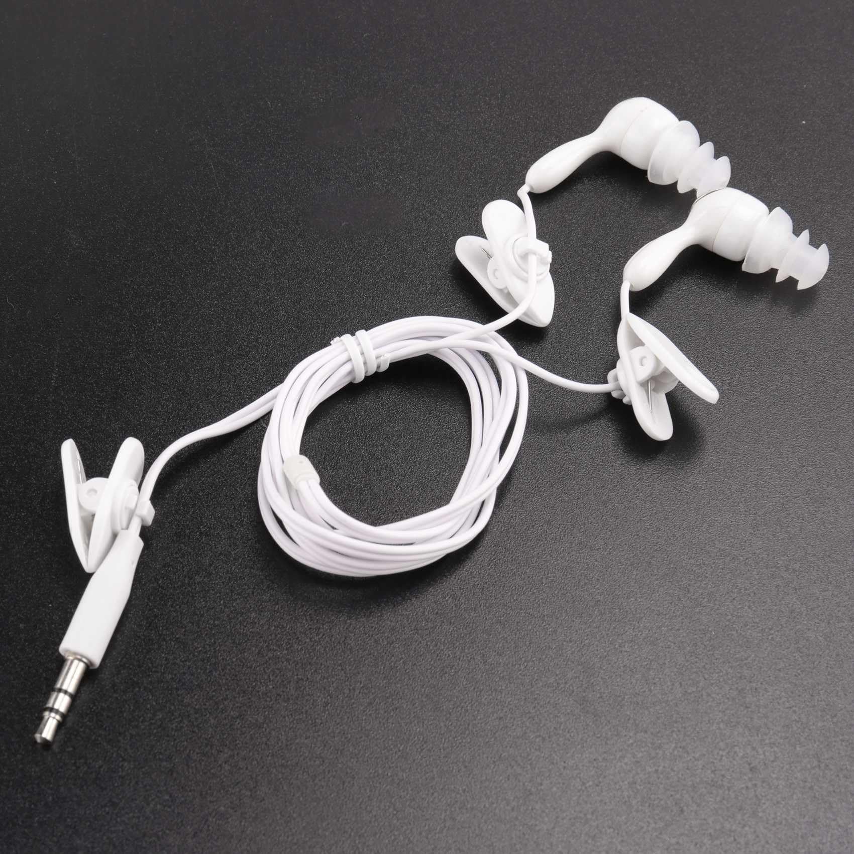 yasoe Lettore MP3 USB da 4 GB Impermeabile Nuoto Immersioni Surf Auricolare Nero Radio FM