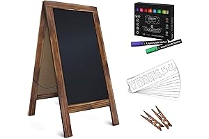 HBCY Creations A-Frame Chalkboard with Chalk Markers