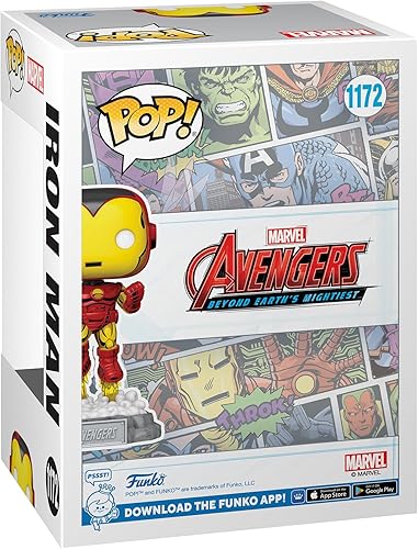 Miniatura 3 de Funko Pop & Enamel Pin: The Avengers: Earth's Mightiest Heroes - 60 aniversario, Iron Man con pin esmaltado - Marvel Comics - Exclusivo de Amazon -