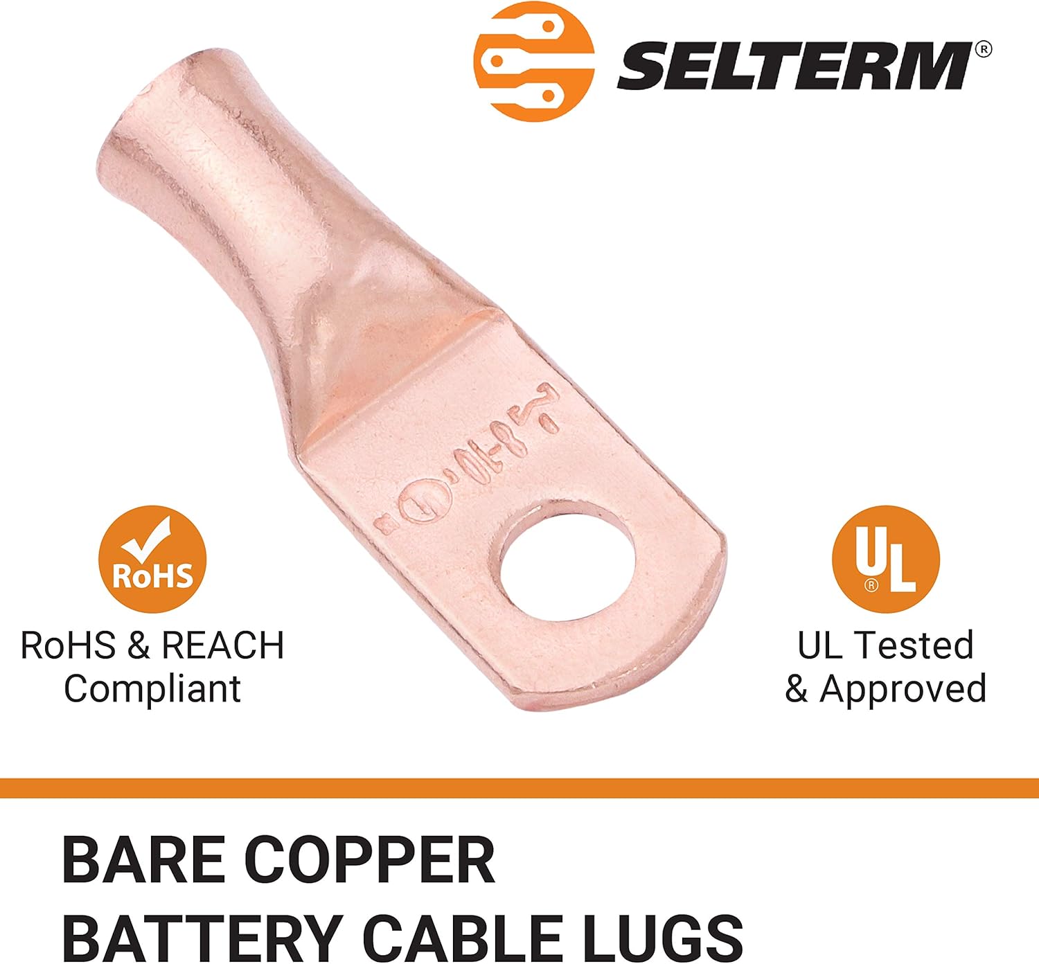 Buy SELTERM 8 AWG 10 Stud (10 pcs.) UL Heavy Duty Battery Ring