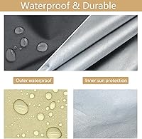 Vista 4 de Funda para Asiento de Columpio - Oxford 600D Engrosado Impermeable Cojín de Reemplazo para Silla Banco Exterior para Silla de Columpio de Patio Café