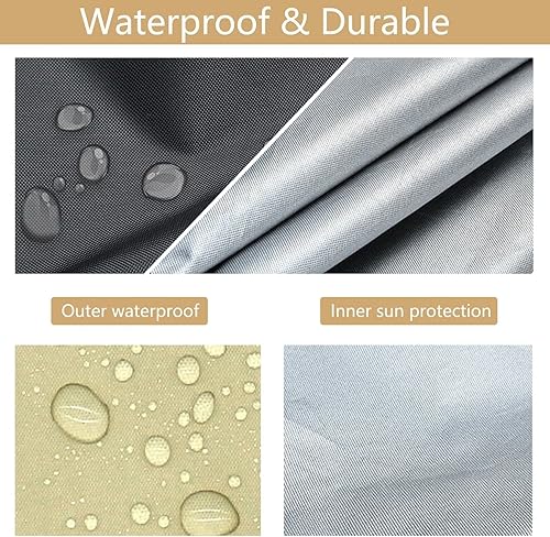 Miniatura 4 de Funda para asiento de columpio, 600D gruesa Oxford impermeable, cojín de repuesto para exteriores, para silla de columpio de 23 asientos, patio,