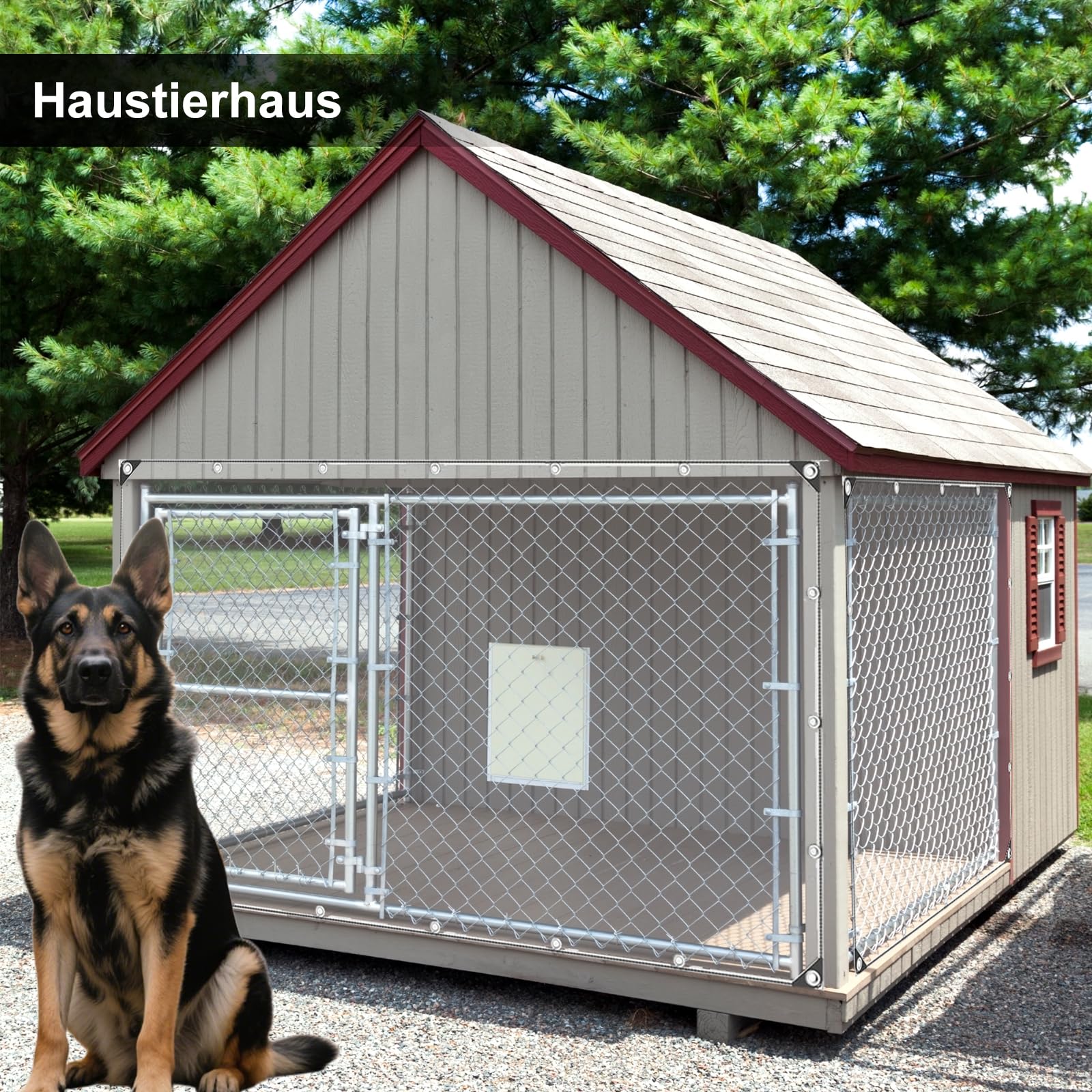 Abdeckplane Wasserdicht, Reißfest Transparent Plane mit Ösen, 0.3mm Dick Multifunktionale PVC Schutz Abdeckung, für Auto, Camping, Gartenmöbel, mit Seil und Kabelbindern, 420g/m² (2.4X3M)