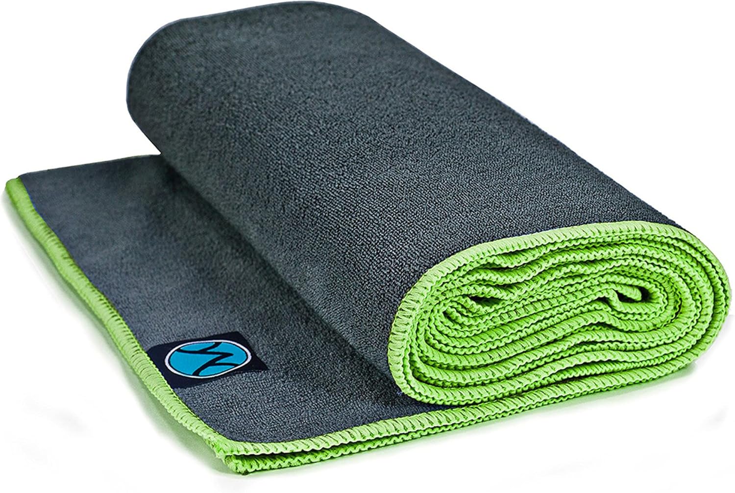 Youphoria 24-Inch-by-72-Inch Microfiber Yoga Towel, Black Towel/Gray Stitching : Sports & Outdoors