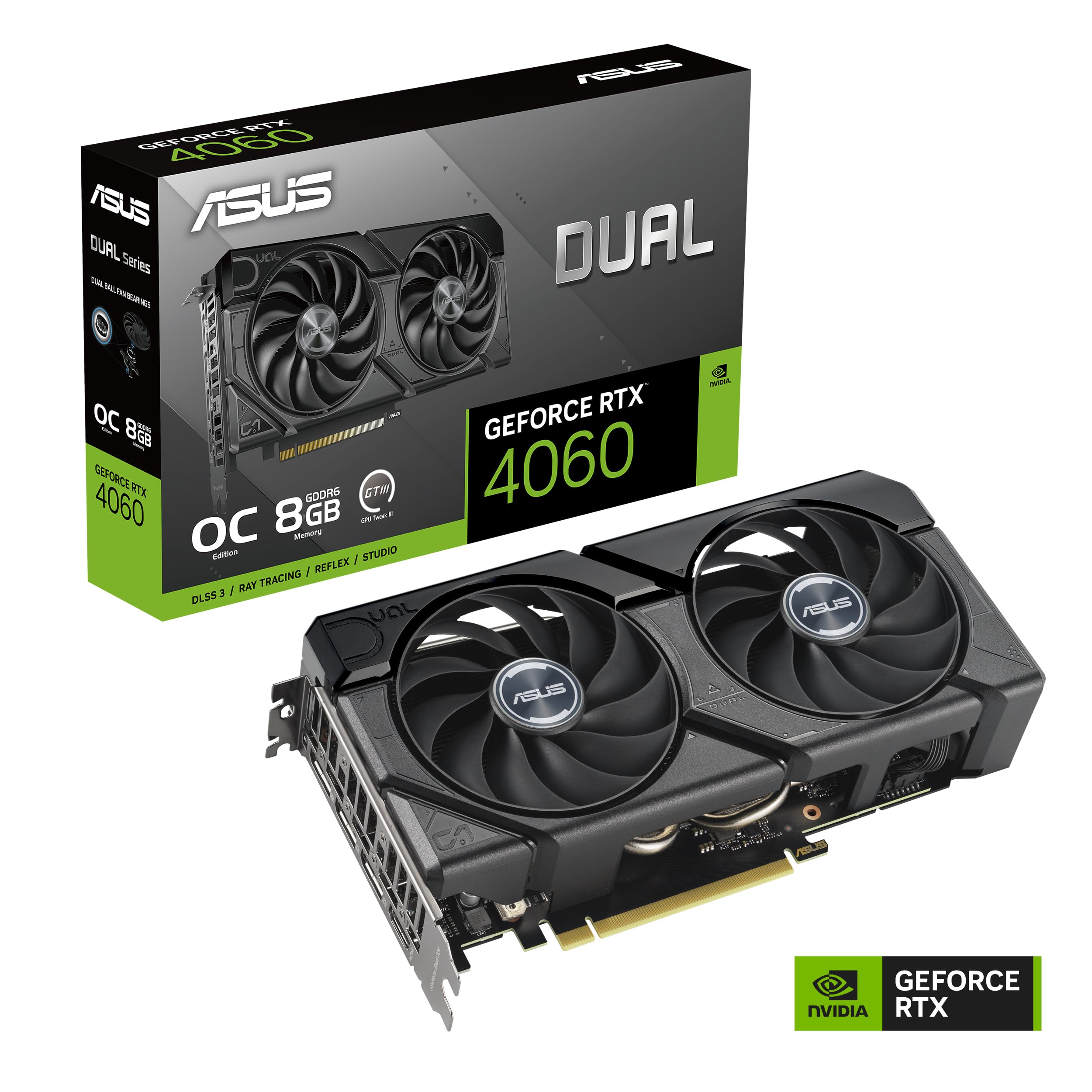 ASUS Dual GeForce RTX 4060 EVO OC Edition 8GB GDDR6 (PCIe 4.0, 8GB  