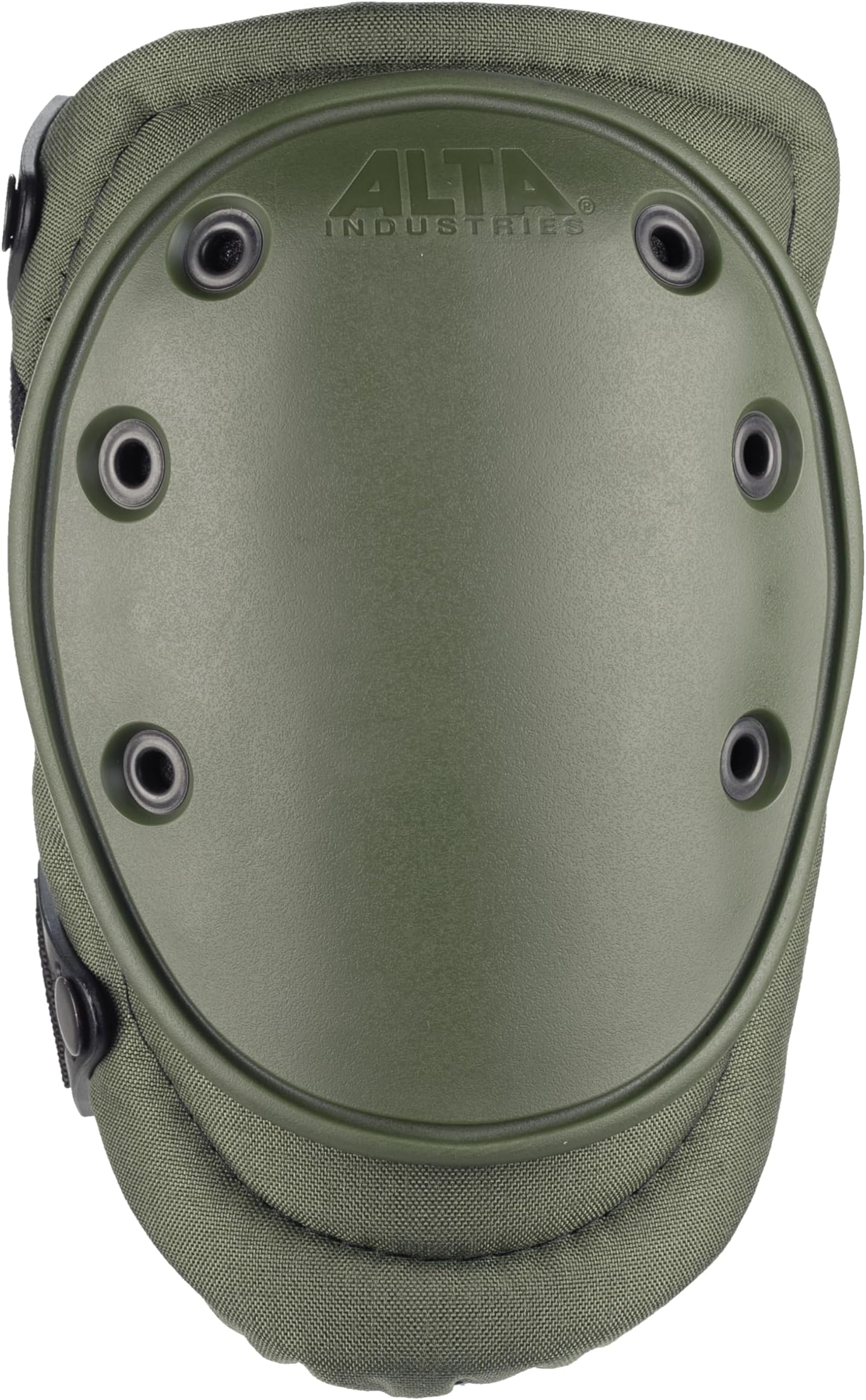 ALTA 50413.09 AltaFLEX Knee Protector Pad, Olive Green Cordura Nylon Fabric, AltaLOK Fastening, Flexible Cap, Long, Olive Green
