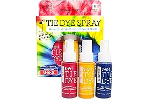 S.E.I. Primary Red Blue Tie Dye 3 Pre-Mixed Colors Shake n Spray Kit