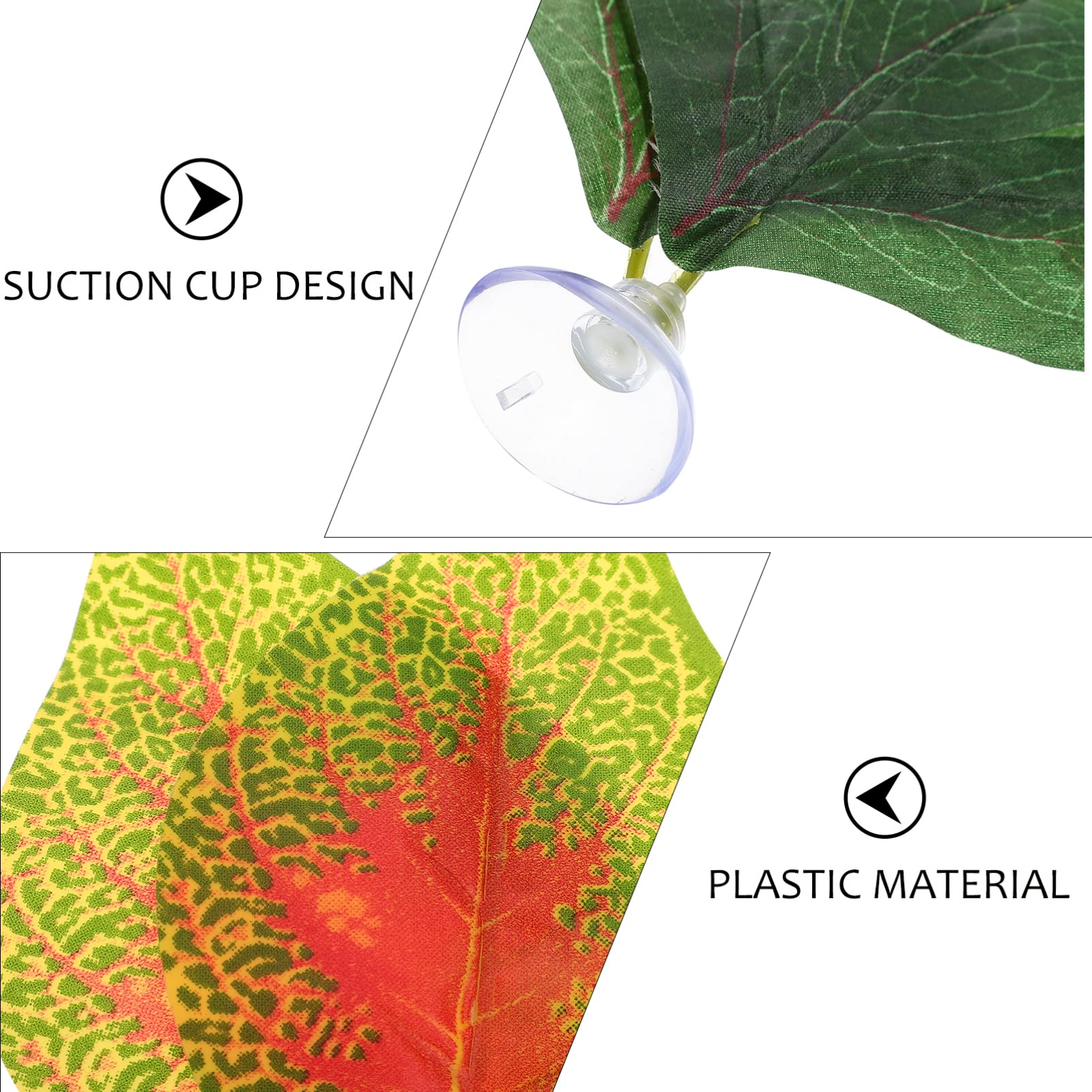 YARNOW 4 Juegos Hojas Artificiales De Plantas Ornamento del Acuario Plantas Artificiales Artificial Plants Decoración Pecera Hojas De Plantas De Plastico Decoración De Peces 4 Uds * 4