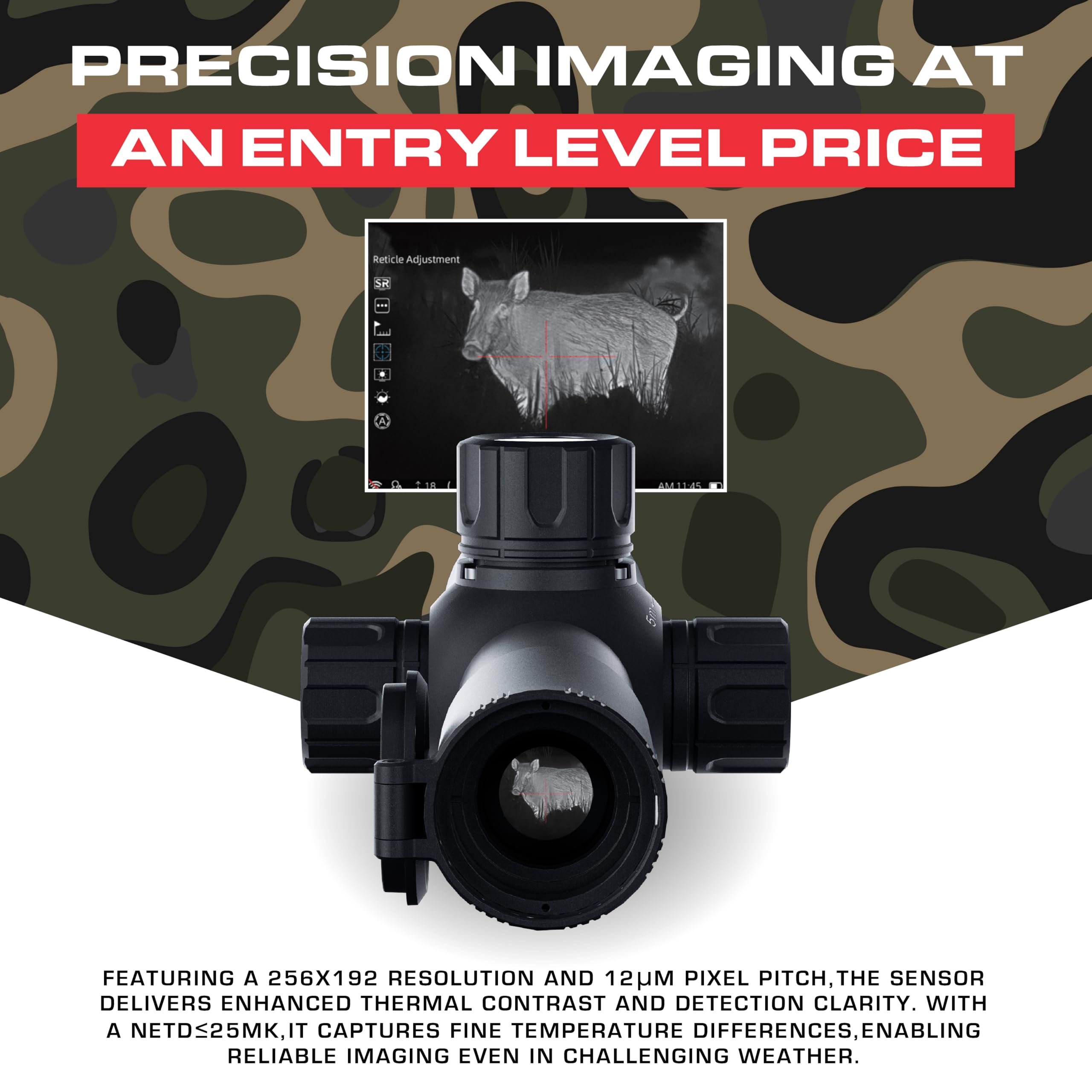 Amazon.com: Thermal Imaging Scope 12μm 256x192High Resolution with