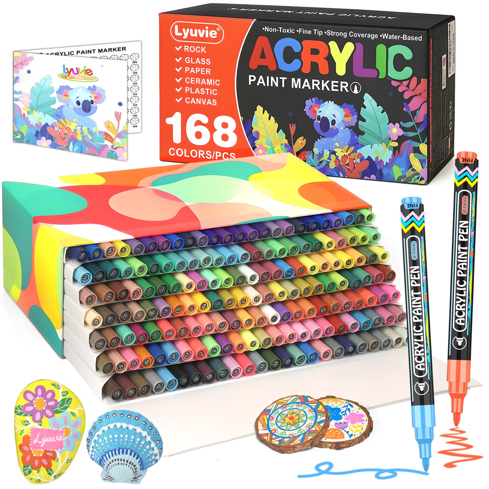 Nylon acryl marker tips - penseelpenpunten, navulbare fijne