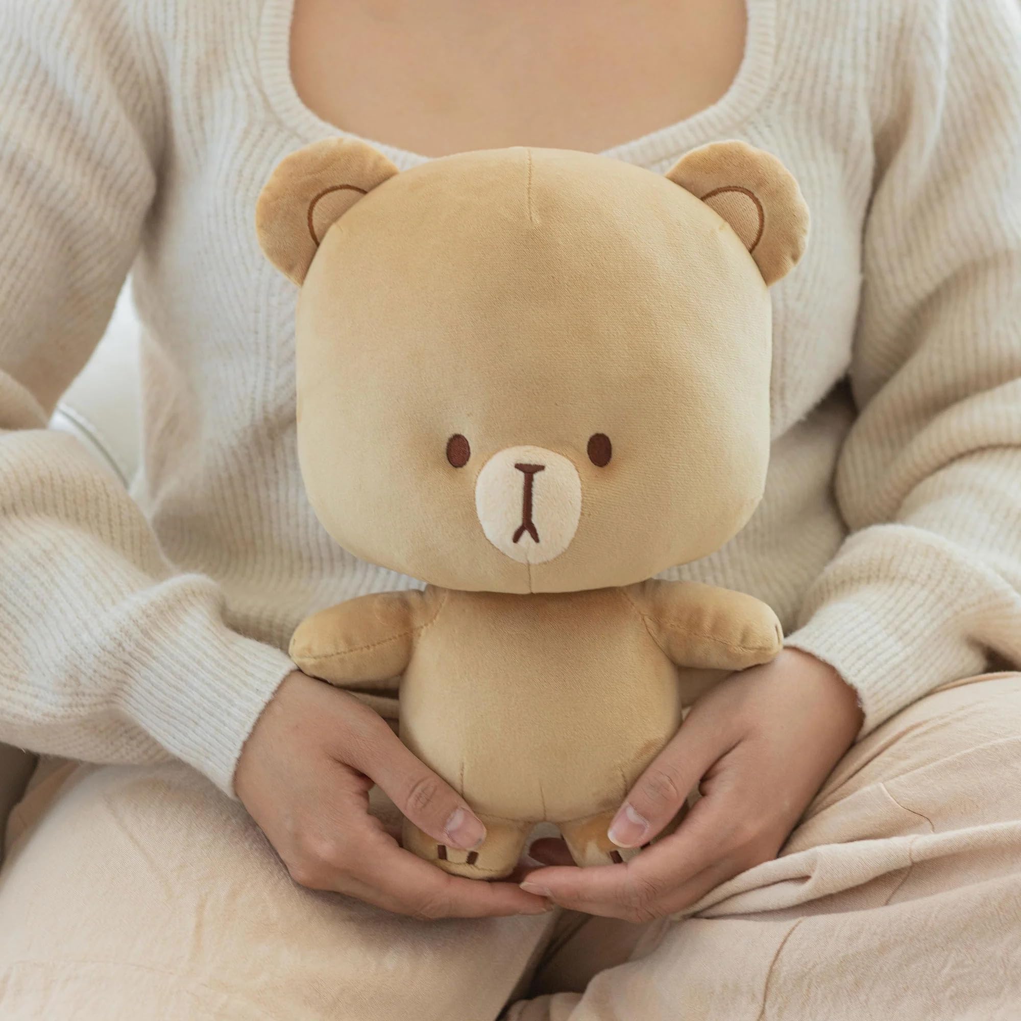 Amazon.co.jp: Milkmochabear 公式モカ 大型ぬいぐるみ 12インチ 本物