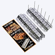 VertiGrille Skewer Rack (24 skewers / 2 Pack) - Ribs, Chicken Wings, Shish Kabob, Gyro, Fish & More. Made in USA. Stores Flat in Kitchen Drawer. Accessory for Smokers, Grills, Air Fryers.