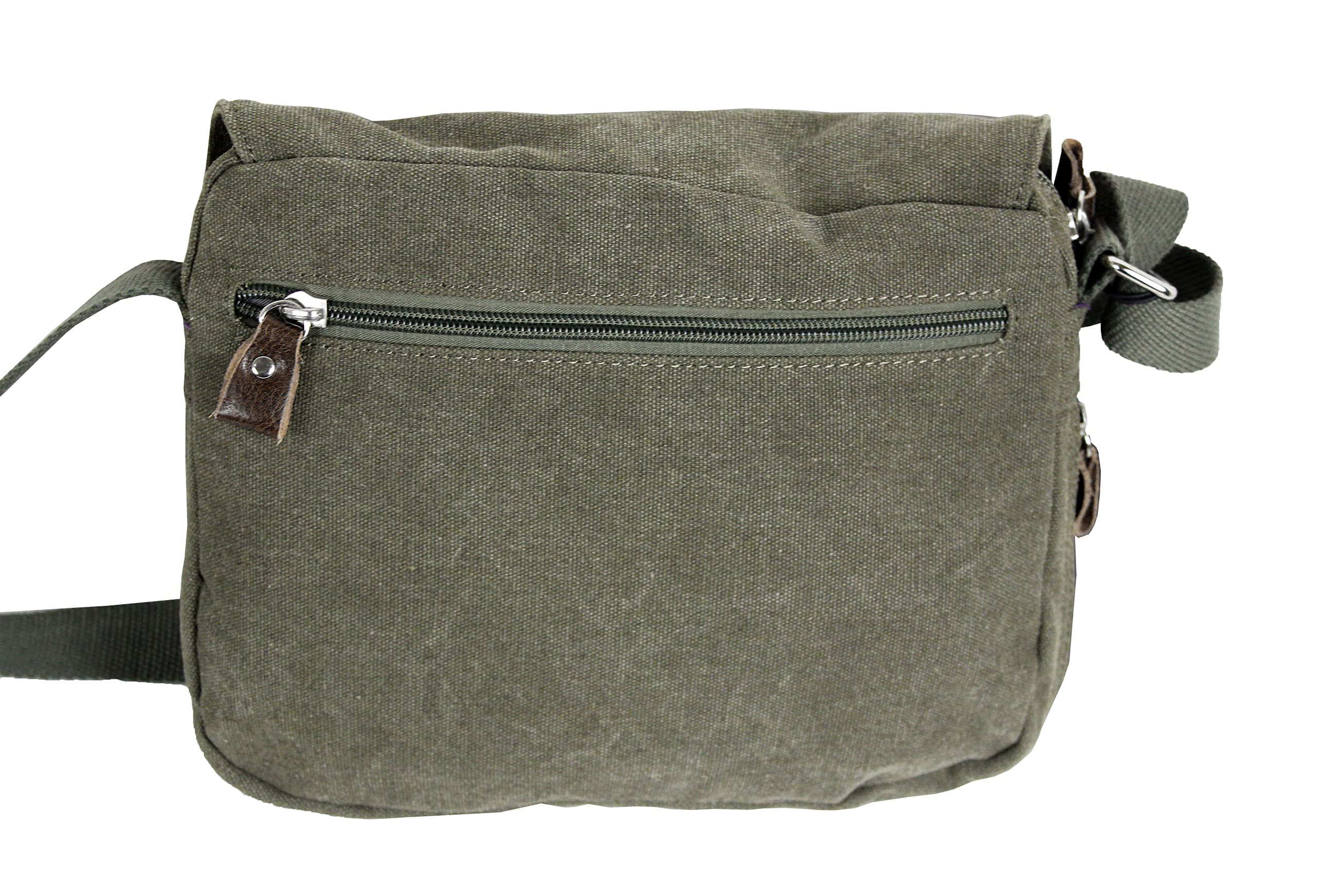 KTANA Petit sac besace sac bandoulière unisexe toile garni cuir réf 6514 (6 couleurs disponible)