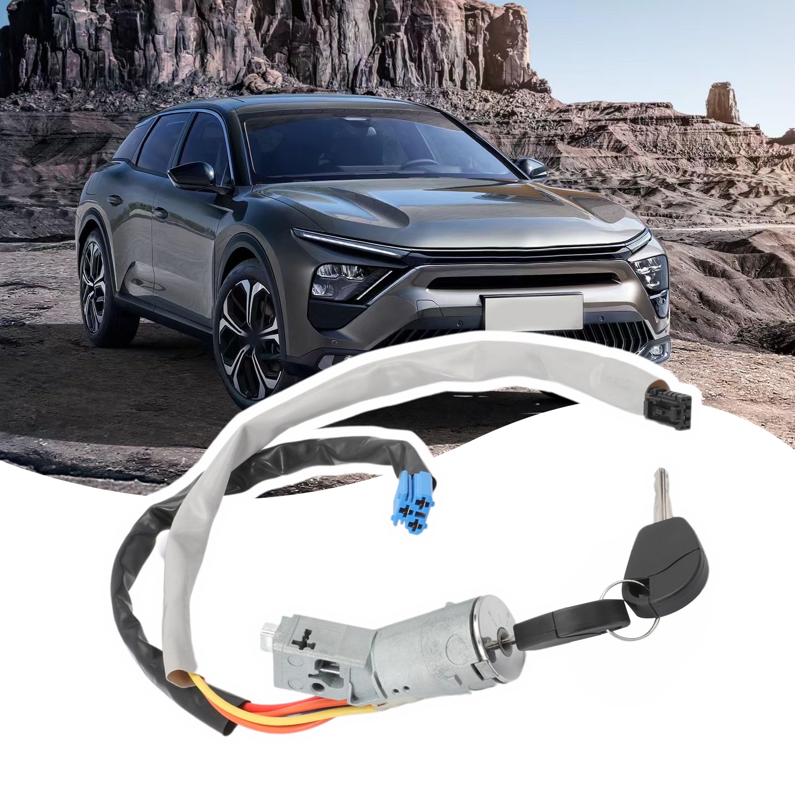 Neiman cerradura de dirección con 2 llaves para Peugeot Partner-Interruptor de inicio de bloqueo de encendido para Citroen Berlingo 4162CF 4162CH