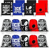 Sinmoe 20 Pack Colorful Hockey Drawstring Bags - Field Hockey Gift Bags for Adults, Teams & Parties