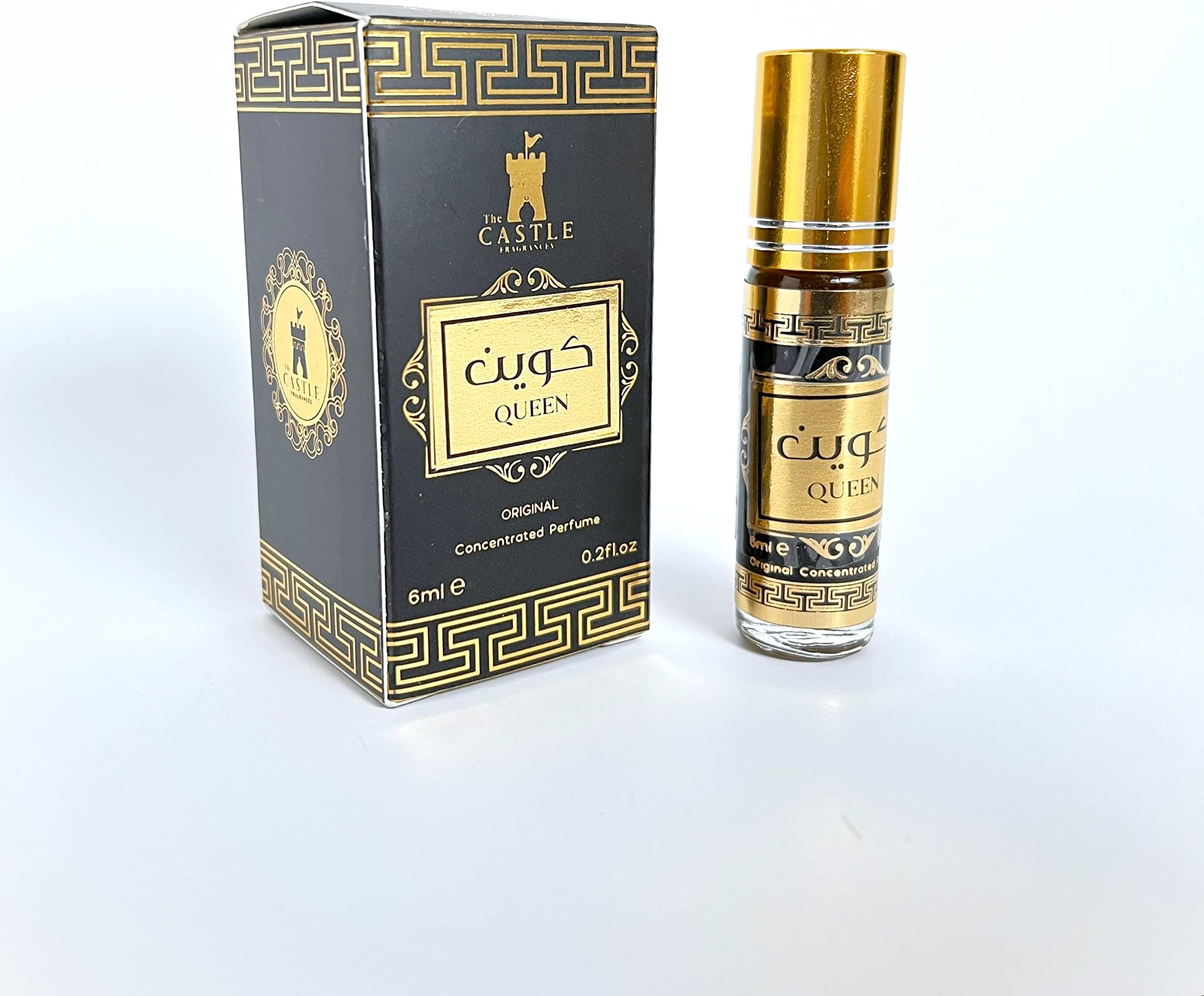 Attar Oil Queen - كوين | Authentic Arabic Fragrance Oils| 100% Pure, Alcohol-Free, Halal | 6ml Attar Oil Arabic Mukhallat | Women & Men Luxury Oil