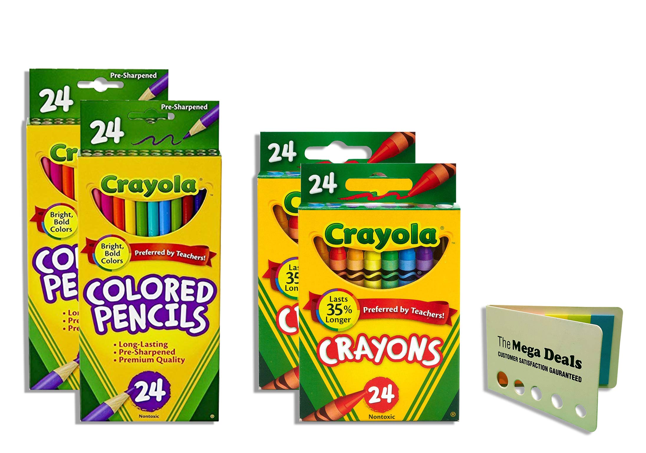Crayola Kredki 24 szt. - 2 opakowania kolorowe kredki 24 szt. - 2 opakowania | zawiera 5 kolorowych flag