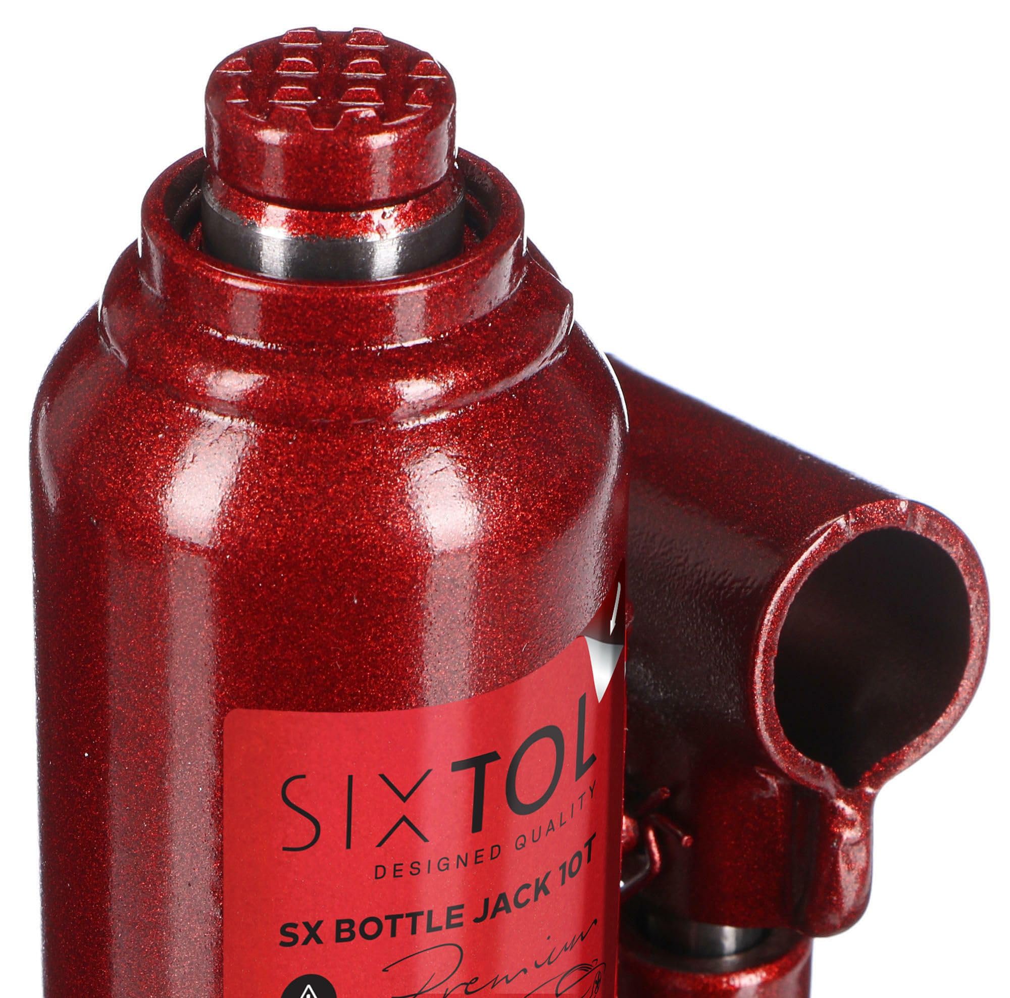 SX BOTTLE JACK PREMIUM 10T | Podnośnik hydrauliczny typu „butelka” | 10 ton | Profesjonalny | Stalowy