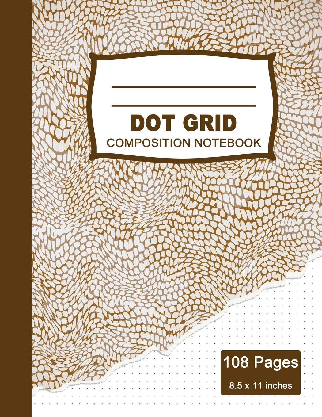Dot Grid Composition Notebook Beautiful and Large (8.5 x 11 inches