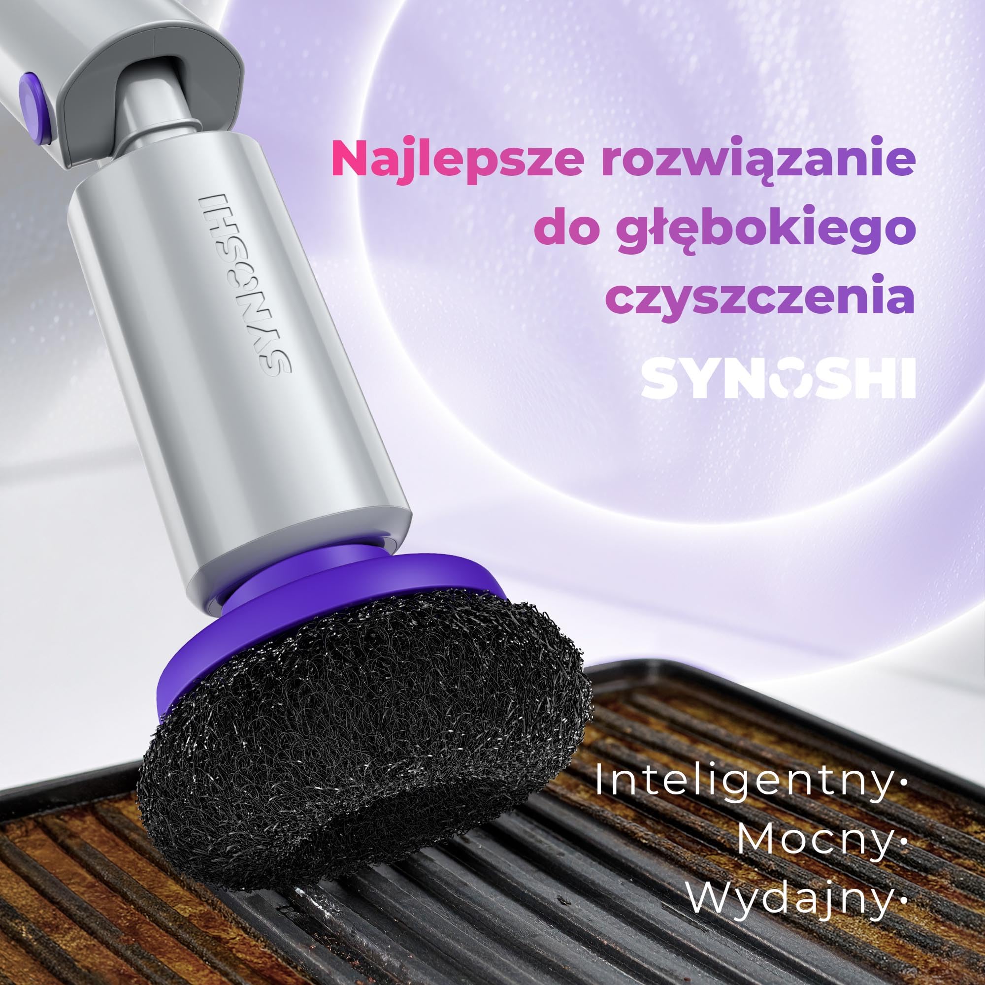 Synoshi Pro Stalowa Głowica do Szczotki Elektrycznej 2 Szt | Do grilla, rdzawych powierzchni i twardych zabrudzeń.