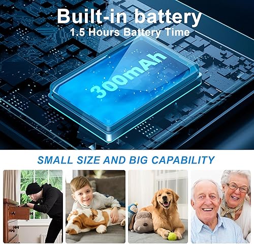 Miniatura 3 de Free 64G Smallest Wireless WiFi Camera,HD1080P Battery Portable Security Camera with Video Recording Live Feed,Night Vision,Motion Detection,Remote