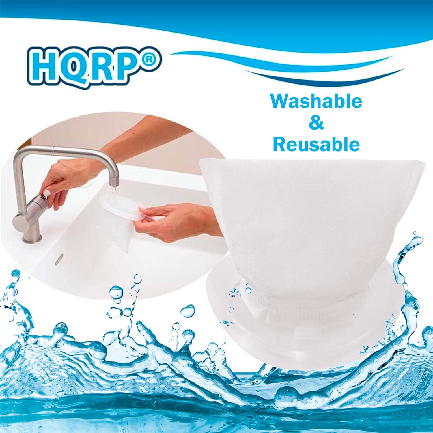 HQRP 2-Pack Filter compatible with Black+Decker HNV115B, HNV115J, HNV215B, HNV220B Series Hand Vac Vacuum Cleaners, EVF100 Replacement - Image 7