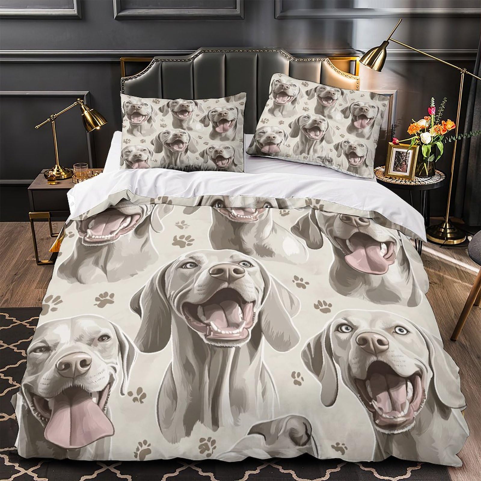 Housse de couette 3D microfibre résistante haut de gamme