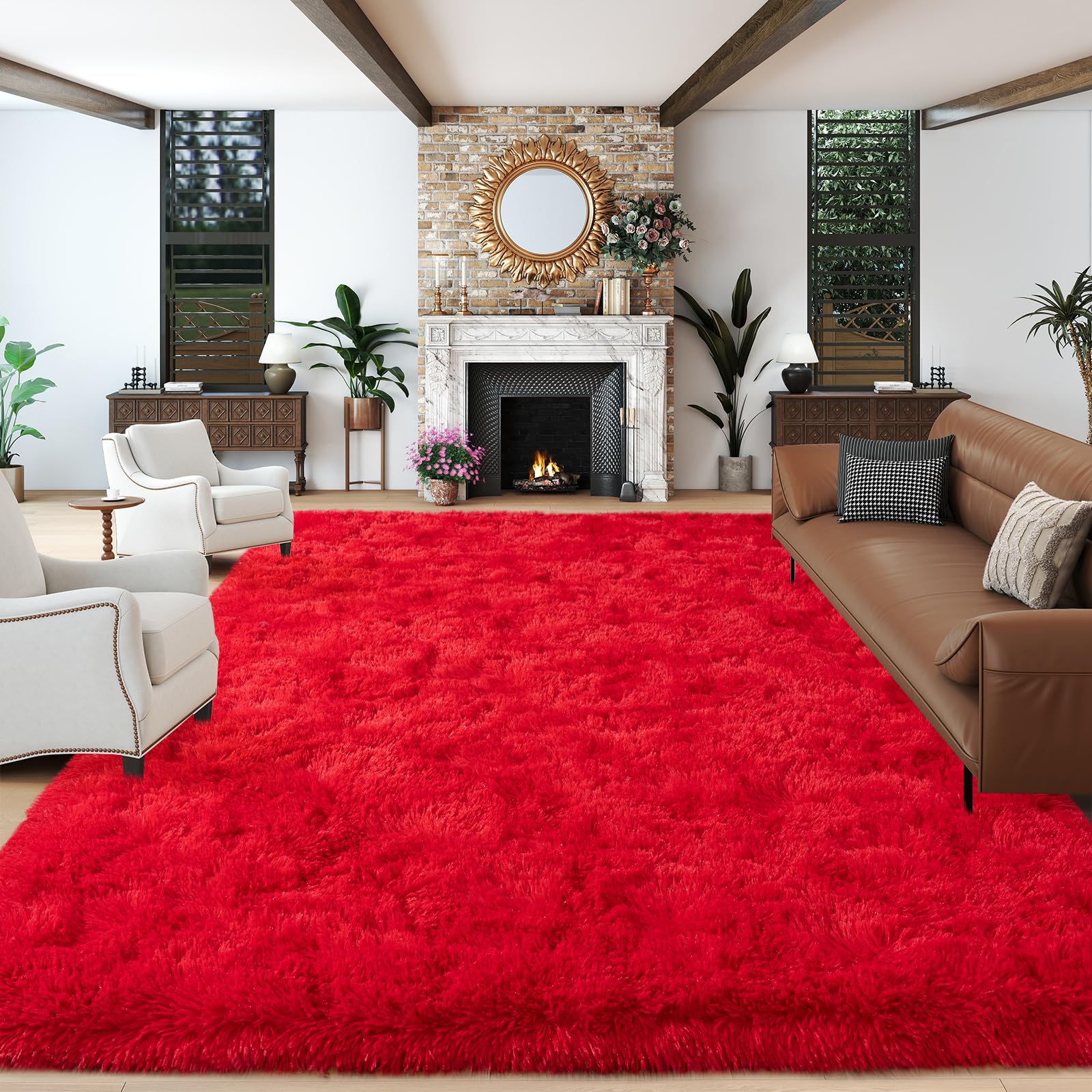 Amazon.com: Dssimo Super Fluffy Rugs for Living Room, 9x12 Modern
