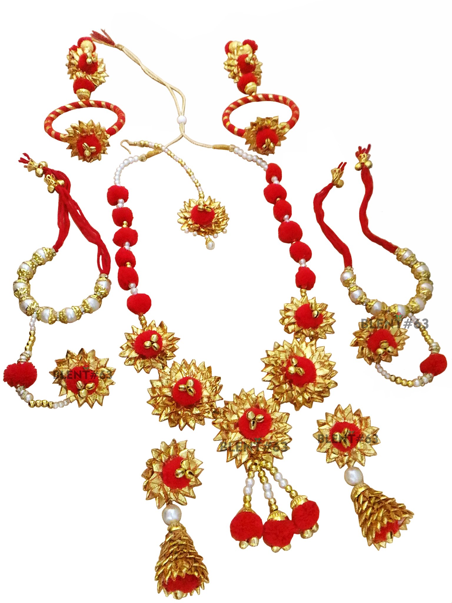 BLENT#63 Mango Yellow Ghungroo Gota Patti Flower Jewellery Set for Women/Kids/Girls/Bride/Bridal/Wedding/Haldi/Mehandi (Handmade Light Weight Rajasthani Fashion Jewellery) (Complete) (Mango Yellow) (B07BJMQWSN) Amazon Price History, Amazon Price Tracker
