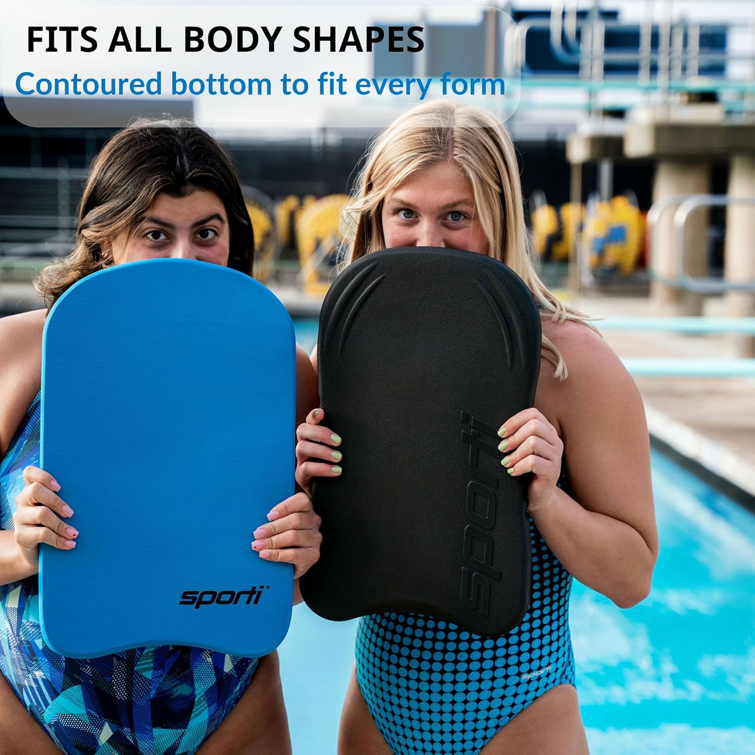 Sporti Adult Team Kickboard for Swim Training - Swimming Kickboards, Water Board, Swimming Training Aid