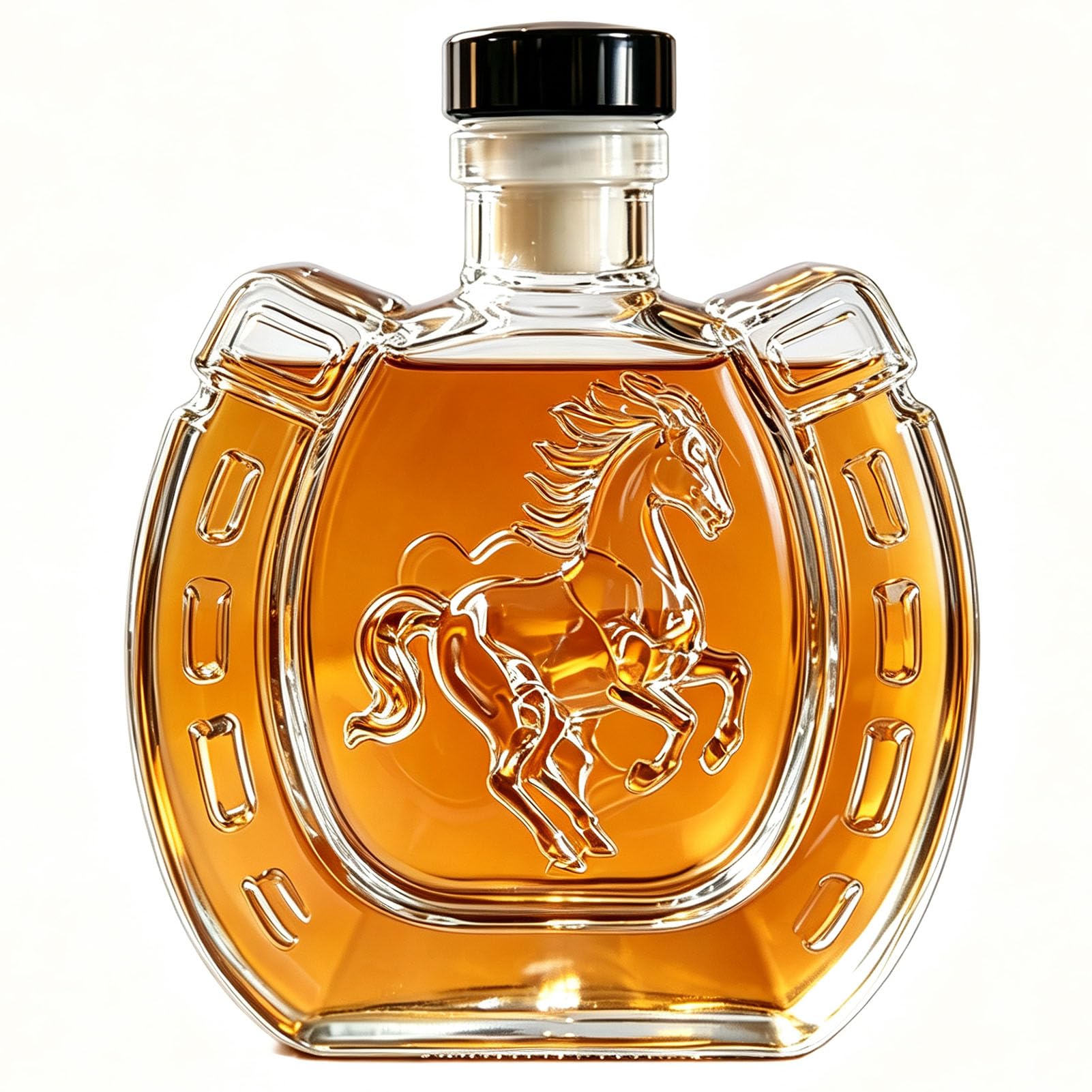 DTSXFTLY Spherical Running Horse 3D Whiskey Decanter Creative Glassware