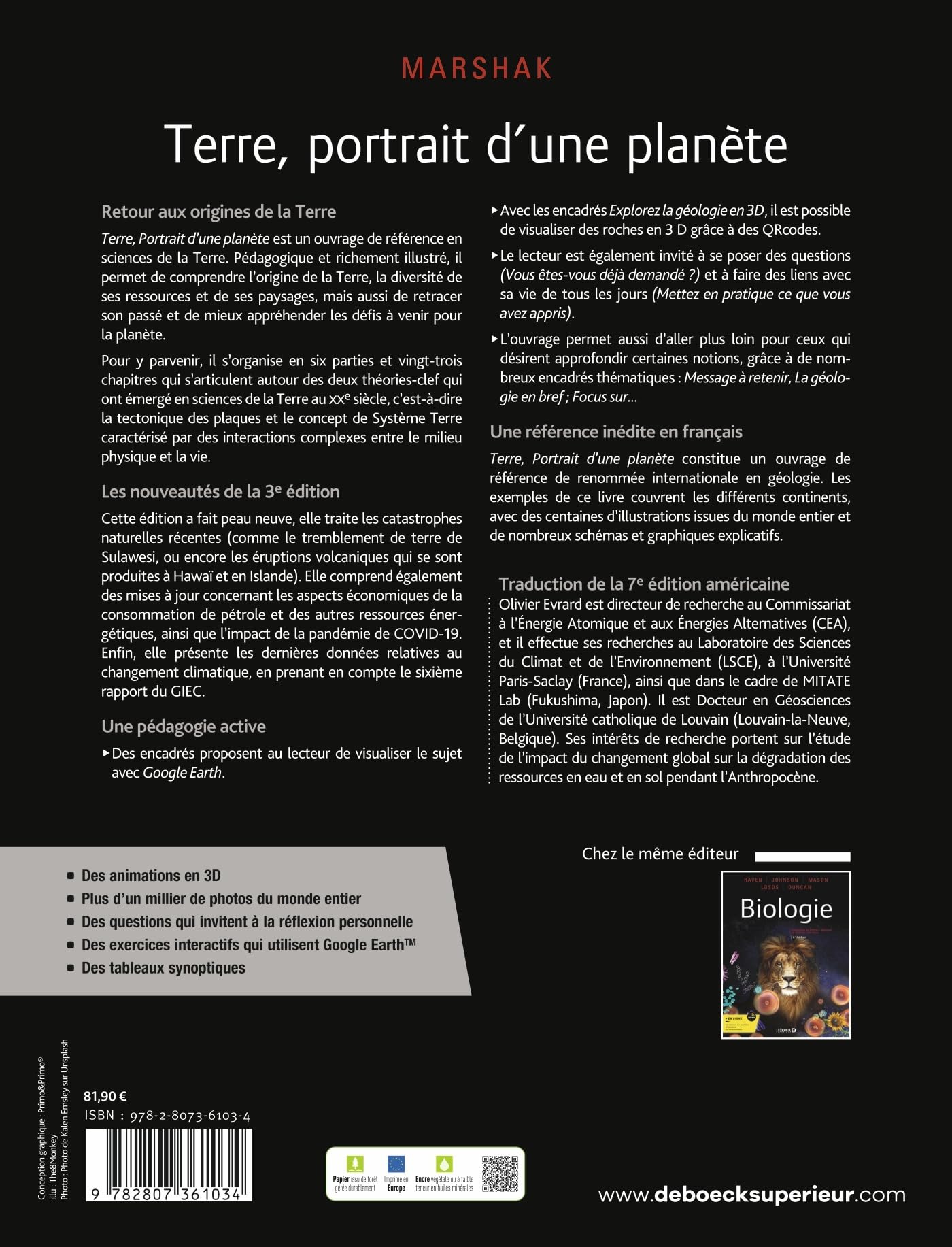 Terre, portrait d'une planète