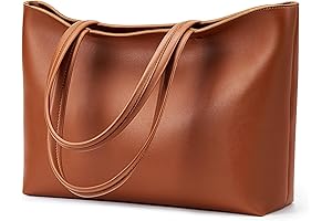 KALIDI Tote Bag Zipper Shoulder Bag Faux Leather Purses for Women