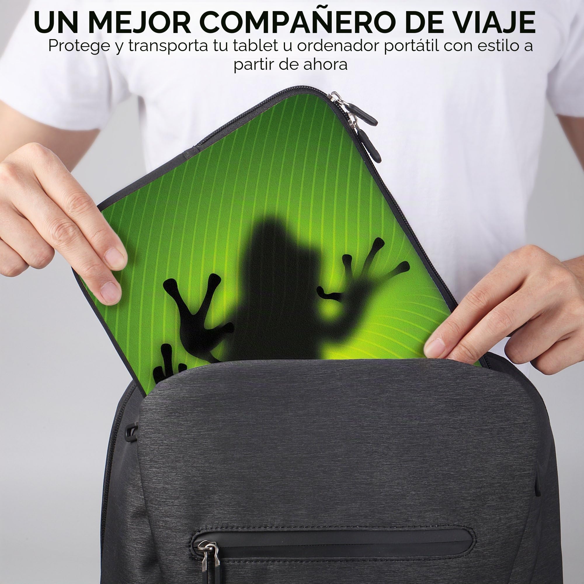 Sidorenko 15-15,6 Pulgada Funda para Laptop | Caja del Cuaderno Neopreno | Caja del Ordenador portátil Cremallera Duradera Protección de 3 Capas, Resistentes al Agua